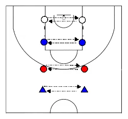 drawing Ball werfen und fangen auf einem bein