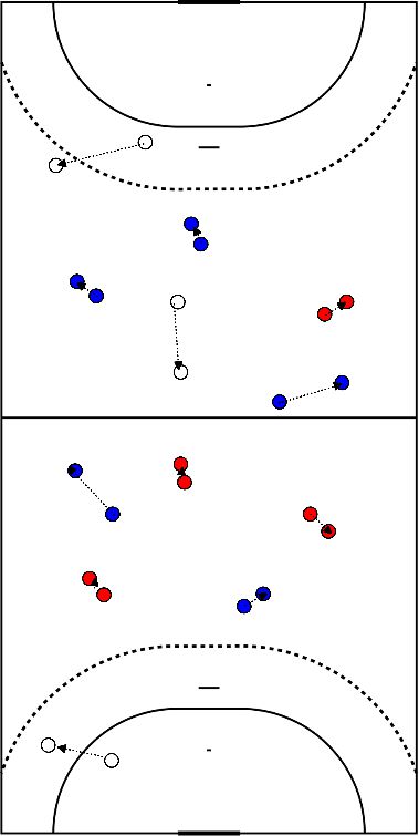 drawing Aufwärmen in Paaren