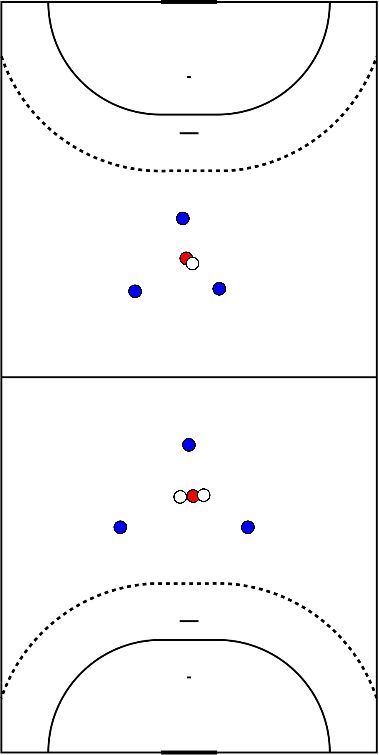 drawing Kreis Spieler spielen 