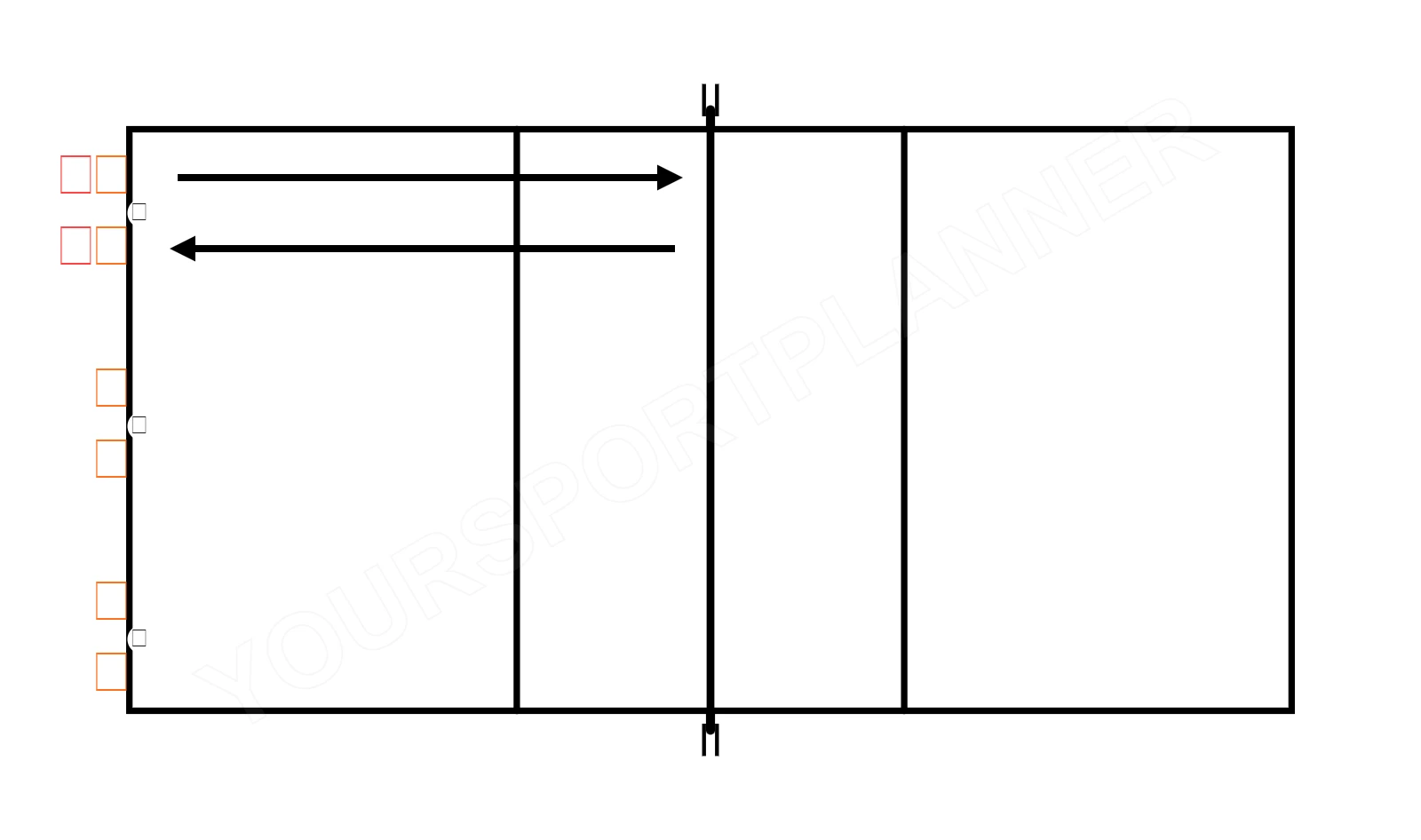 drawing Warm-up - running exercise with ball in pairs