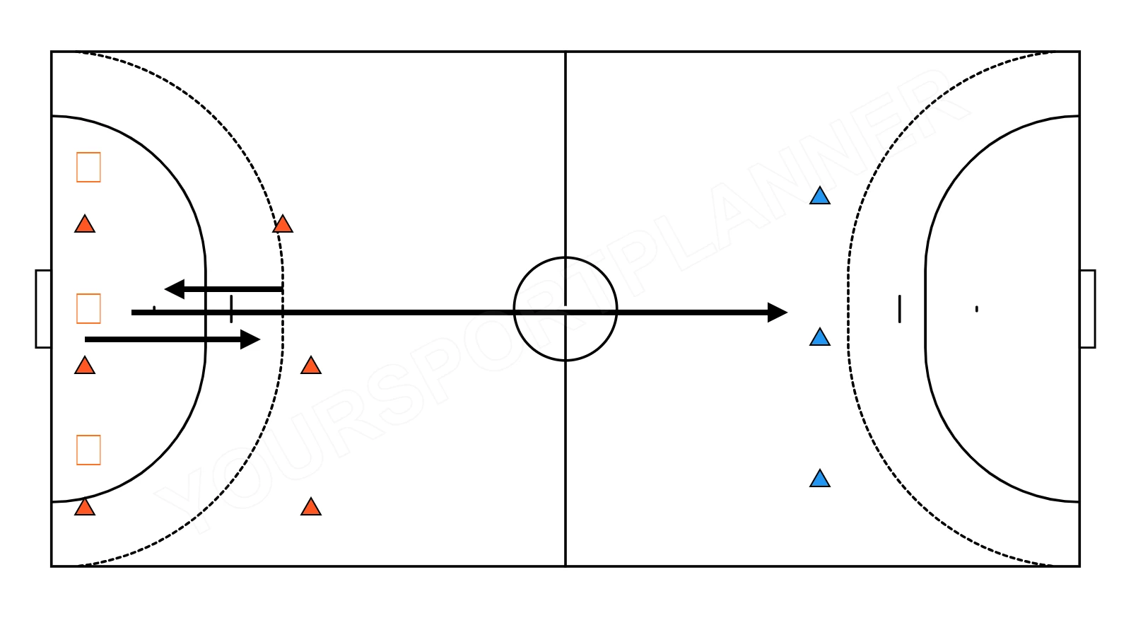 drawing Short and long sprint combination