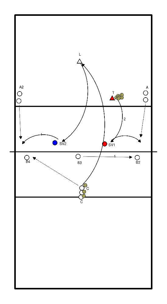 drawing playmaker and block