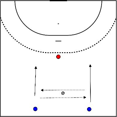 drawing 2 teams handball 1