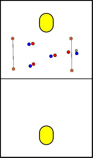 drawing bring the ball over the line