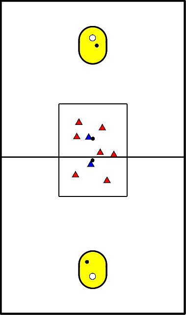 drawing Trefball in 1 section