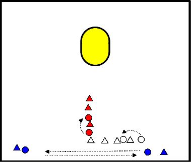 drawing Walk-through balls with obstacles