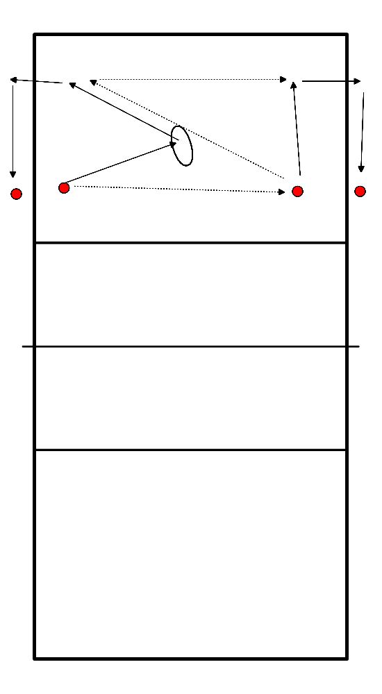 drawing Juega con 4 equipos en constante movimiento