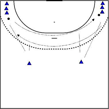 drawing Atrapar el balón en carrera