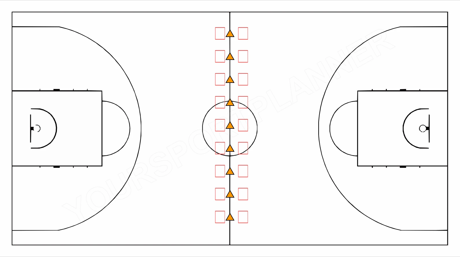drawing Jeu de réaction avec des cônes