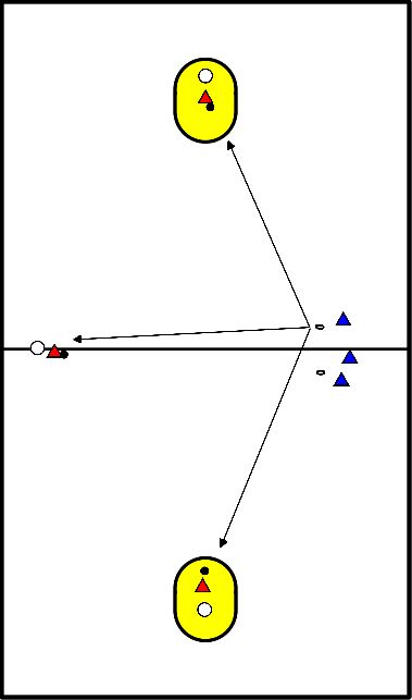 drawing Compétition de balle à pied et de balle à l'extérieur