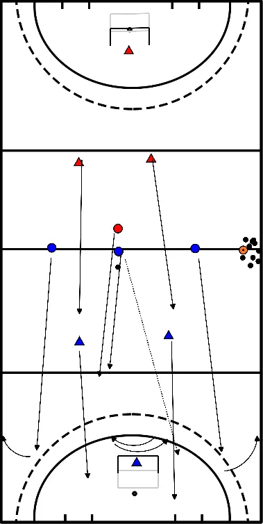 drawing Sortie de zone contrôlée avec pression