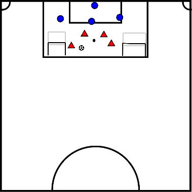 drawing 3 e portiere contro 4