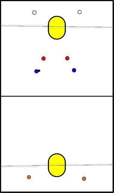 drawing 2 v 2 con 8 giocatori parabola