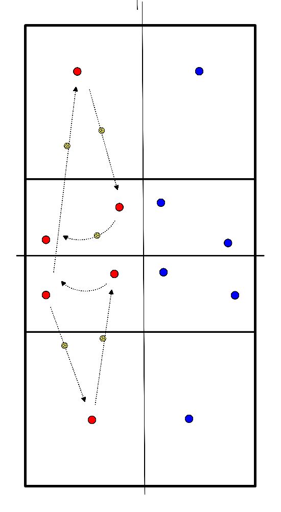 drawing Partijtje op half veld