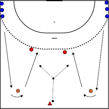 drawing Break Out lopen (half veld)