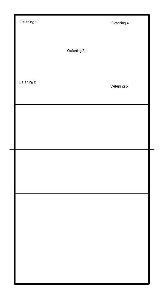 drawing Parcour (diversen oefeningen)