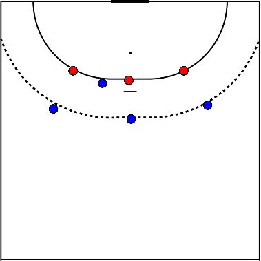 drawing Opbouwers halen cirkel aanspelen