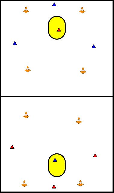 drawing Schieten in twee vakken
