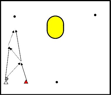 drawing Doorloopbal in V-vorm