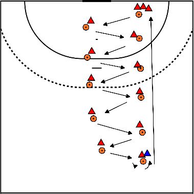 drawing driehoek lopen