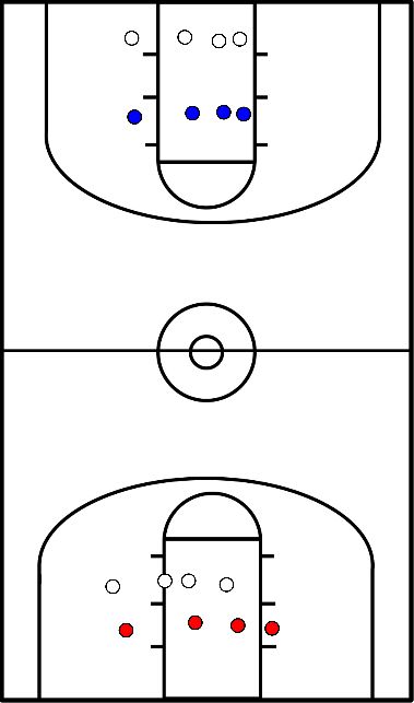 drawing 4 tegen 4 - wedstrijdje