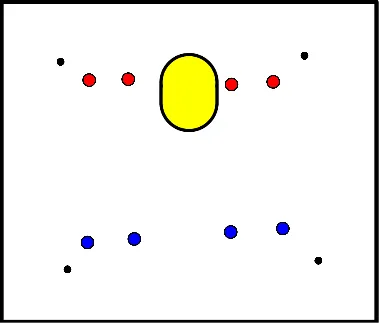 drawing partijtje op 4 korven