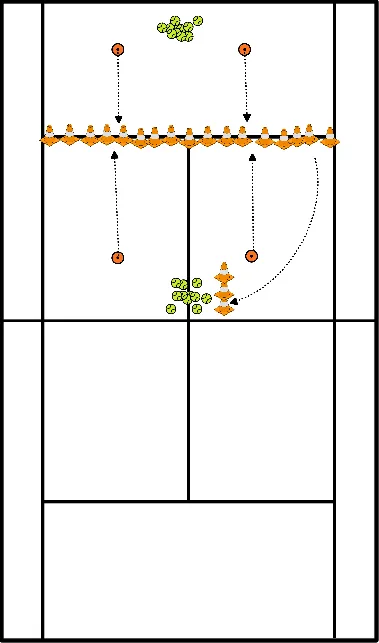 drawing mikken met balletje & racket (3-4 jaar) 