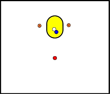 drawing 1 tegen 1 rebound uitdaging