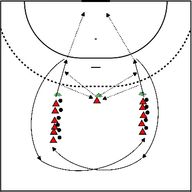 drawing Werpen en vangen met tweetallen