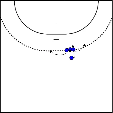 drawing Vrije bal muurtje