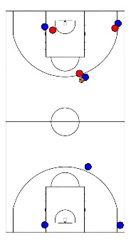 drawing 3 on 3 on 3 only moiton