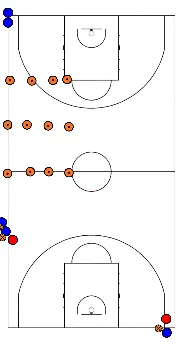 drawing defends dril voetenwerk