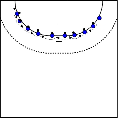 drawing Keeper warm gooien vanaf 6 meter