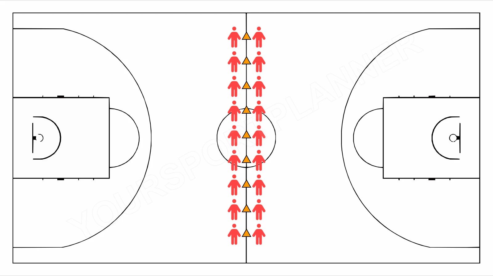 drawing Jogo de reação com cones