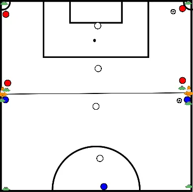 drawing Adaptação de forma de jogo com 11 jogadores