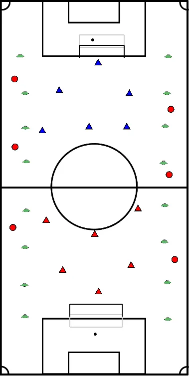 drawing Jogo com apoios laterais e finalizações