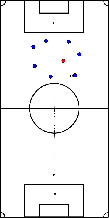 drawing Meinho: finalização em situação de 2x1
